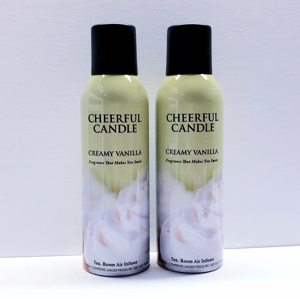 A Cheerful Giver CREAMY VANILLA Room Air Infuser, 7 oz (2 pcs)